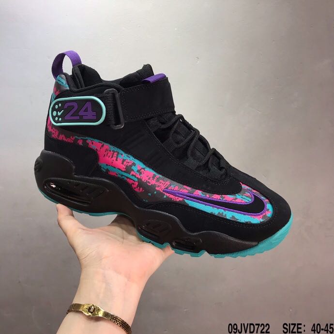 2020 Men Nike Air Griffey Max 1 Black Purple Blue Jade Shoes